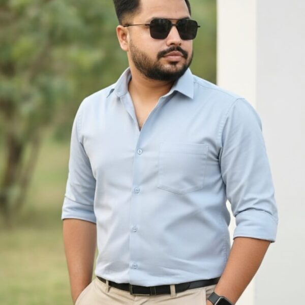 Men's Solid Full Sleeve Shirt